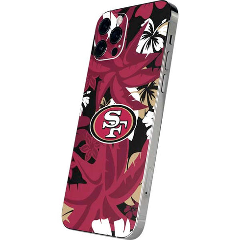 NFL San Francisco 49ers Tropical Print iPhone 12 Pro Max Skin